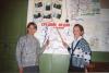 А это юные музейщицы Ю. Преснова и Л. Ершова. Снимок 20.10.1997 года.
